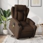 vidaXL Sillón de masaje eléctrico reclinable elevable tela marrón vidaXL Sillón de masaje eléctrico reclinable elevable tela marrón