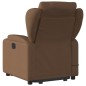 vidaXL Sillón de masaje eléctrico reclinable elevable tela marrón vidaXL Sillón de masaje eléctrico reclinable elevable tela marrón
