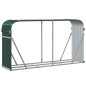 vidaXL Leñero de acero galvanizado verde 180x45x100 cm vidaXL Leñero de acero galvanizado verde 180x45x100 cm