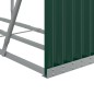 vidaXL Leñero de acero galvanizado verde 180x45x100 cm vidaXL Leñero de acero galvanizado verde 180x45x100 cm