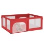vidaXL Parque para bebés con 2 puertas tela Oxford rojo vidaXL Parque para bebés con 2 puertas tela Oxford rojo