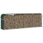 vidaXL Leñero de acero galvanizado verde 300x45x100 cm vidaXL Leñero de acero galvanizado verde 300x45x100 cm