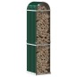 vidaXL Leñero de acero galvanizado verde 40x45x170 cm vidaXL Leñero de acero galvanizado verde 40x45x170 cm
