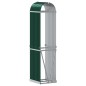 vidaXL Leñero de acero galvanizado verde 40x45x170 cm vidaXL Leñero de acero galvanizado verde 40x45x170 cm