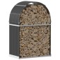 vidaXL Leñero de acero galvanizado gris antracita 80x45x120 cm vidaXL Leñero de acero galvanizado gris antracita 80x45x120 cm