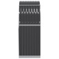 vidaXL Leñero de acero galvanizado gris antracita 80x45x120 cm vidaXL Leñero de acero galvanizado gris antracita 80x45x120 cm