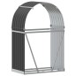 vidaXL Leñero de acero galvanizado gris antracita 80x45x120 cm vidaXL Leñero de acero galvanizado gris antracita 80x45x120 cm