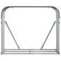 vidaXL Leñero de acero galvanizado marrón 120x45x100 cm vidaXL Leñero de acero galvanizado marrón 120x45x100 cm