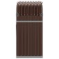 vidaXL Leñero de acero galvanizado marrón 120x45x100 cm vidaXL Leñero de acero galvanizado marrón 120x45x100 cm