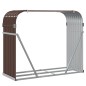vidaXL Leñero de acero galvanizado marrón 120x45x100 cm vidaXL Leñero de acero galvanizado marrón 120x45x100 cm