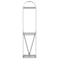 vidaXL Leñero de acero galvanizado marrón claro 40x45x170 cm vidaXL Leñero de acero galvanizado marrón claro 40x45x170 cm