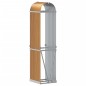 vidaXL Leñero de acero galvanizado marrón claro 40x45x170 cm vidaXL Leñero de acero galvanizado marrón claro 40x45x170 cm