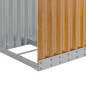 vidaXL Leñero de acero galvanizado marrón claro 40x45x170 cm vidaXL Leñero de acero galvanizado marrón claro 40x45x170 cm