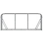vidaXL Leñero de acero galvanizado gris antracita 234x45x100 cm vidaXL Leñero de acero galvanizado gris antracita 234x45x100 cm