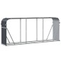 vidaXL Leñero de acero galvanizado gris antracita 234x45x100 cm vidaXL Leñero de acero galvanizado gris antracita 234x45x100 cm