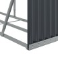 vidaXL Leñero de acero galvanizado gris antracita 234x45x100 cm vidaXL Leñero de acero galvanizado gris antracita 234x45x100 cm