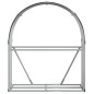 vidaXL Leñero de acero galvanizado marrón 120x45x140 cm vidaXL Leñero de acero galvanizado marrón 120x45x140 cm