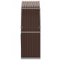 vidaXL Leñero de acero galvanizado marrón 120x45x140 cm vidaXL Leñero de acero galvanizado marrón 120x45x140 cm