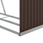 vidaXL Leñero de acero galvanizado marrón 120x45x140 cm vidaXL Leñero de acero galvanizado marrón 120x45x140 cm