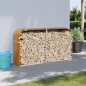 vidaXL Leñero de acero galvanizado marrón claro 180x45x100 cm vidaXL Leñero de acero galvanizado marrón claro 180x45x100 cm