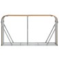 vidaXL Leñero de acero galvanizado marrón claro 180x45x100 cm vidaXL Leñero de acero galvanizado marrón claro 180x45x100 cm