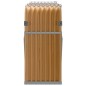 vidaXL Leñero de acero galvanizado marrón claro 180x45x100 cm vidaXL Leñero de acero galvanizado marrón claro 180x45x100 cm
