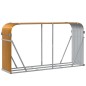 vidaXL Leñero de acero galvanizado marrón claro 180x45x100 cm vidaXL Leñero de acero galvanizado marrón claro 180x45x100 cm