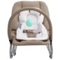 vidaXL Hamaca mecedora para bebés de acero gris taupe vidaXL Hamaca mecedora para bebés de acero gris taupe