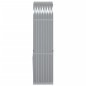 vidaXL Leñero de acero galvanizado gris claro 80x45x190 cm vidaXL Leñero de acero galvanizado gris claro 80x45x190 cm