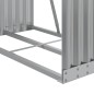 vidaXL Leñero de acero galvanizado gris claro 80x45x190 cm vidaXL Leñero de acero galvanizado gris claro 80x45x190 cm