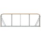 vidaXL Leñero de acero galvanizado marrón claro 300x45x100 cm vidaXL Leñero de acero galvanizado marrón claro 300x45x100 cm