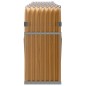vidaXL Leñero de acero galvanizado marrón claro 300x45x100 cm vidaXL Leñero de acero galvanizado marrón claro 300x45x100 cm