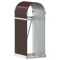 vidaXL Leñero de acero galvanizado marrón 40x45x100 cm vidaXL Leñero de acero galvanizado marrón 40x45x100 cm