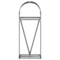 vidaXL Leñero de acero galvanizado marrón 40x45x100 cm vidaXL Leñero de acero galvanizado marrón 40x45x100 cm
