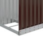 vidaXL Leñero de acero galvanizado marrón 40x45x100 cm vidaXL Leñero de acero galvanizado marrón 40x45x100 cm