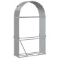 vidaXL Leñero de acero galvanizado gris claro 120x45x210 cm vidaXL Leñero de acero galvanizado gris claro 120x45x210 cm