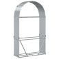 vidaXL Leñero de acero galvanizado plateado 120x45x210 cm vidaXL Leñero de acero galvanizado plateado 120x45x210 cm