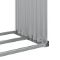 vidaXL Leñero de acero galvanizado plateado 120x45x210 cm vidaXL Leñero de acero galvanizado plateado 120x45x210 cm