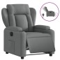 vidaXL Sillón reclinable eléctrico de tela gris oscuro vidaXL Sillón reclinable eléctrico de tela gris oscuro