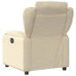 vidaXL Sillón reclinable eléctrico de tela crema
