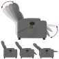 vidaXL Sillón reclinable de masaje eléctrico tela gris oscuro vidaXL Sillón reclinable de masaje eléctrico tela gris oscuro