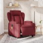 vidaXL Sillón de masaje reclinable eléctrico tela rojo tinto vidaXL Sillón de masaje reclinable eléctrico tela rojo tinto