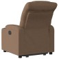 vidaXL Sillón reclinable elevable de tela marrón vidaXL Sillón reclinable elevable de tela marrón