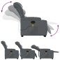 vidaXL Sillón de masaje elevable eléctrico cuero sintético gris vidaXL Sillón de masaje elevable eléctrico cuero sintético gris