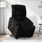 vidaXL Sillón reclinable de masaje elevable tela negro vidaXL Sillón reclinable de masaje elevable tela negro