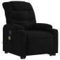 vidaXL Sillón reclinable de masaje elevable tela negro vidaXL Sillón reclinable de masaje elevable tela negro