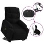 vidaXL Sillón reclinable de masaje elevable tela negro vidaXL Sillón reclinable de masaje elevable tela negro