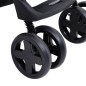 vidaXL Carrito de bebés 3 en 1 de acero gris oscuro y negro vidaXL Carrito de bebés 3 en 1 de acero gris oscuro y negro