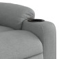 vidaXL Sillón de masaje reclinable de pie de tela gris claro vidaXL Sillón de masaje reclinable de pie de tela gris claro