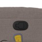 vidaXL Sillón reclinable de masaje elevable tela gris taupé vidaXL Sillón reclinable de masaje elevable tela gris taupé